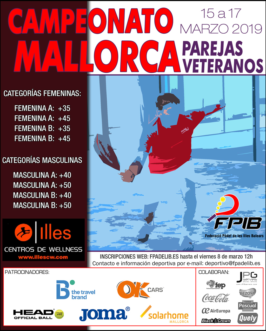 2019 Camp Mallorca parejas veteranos