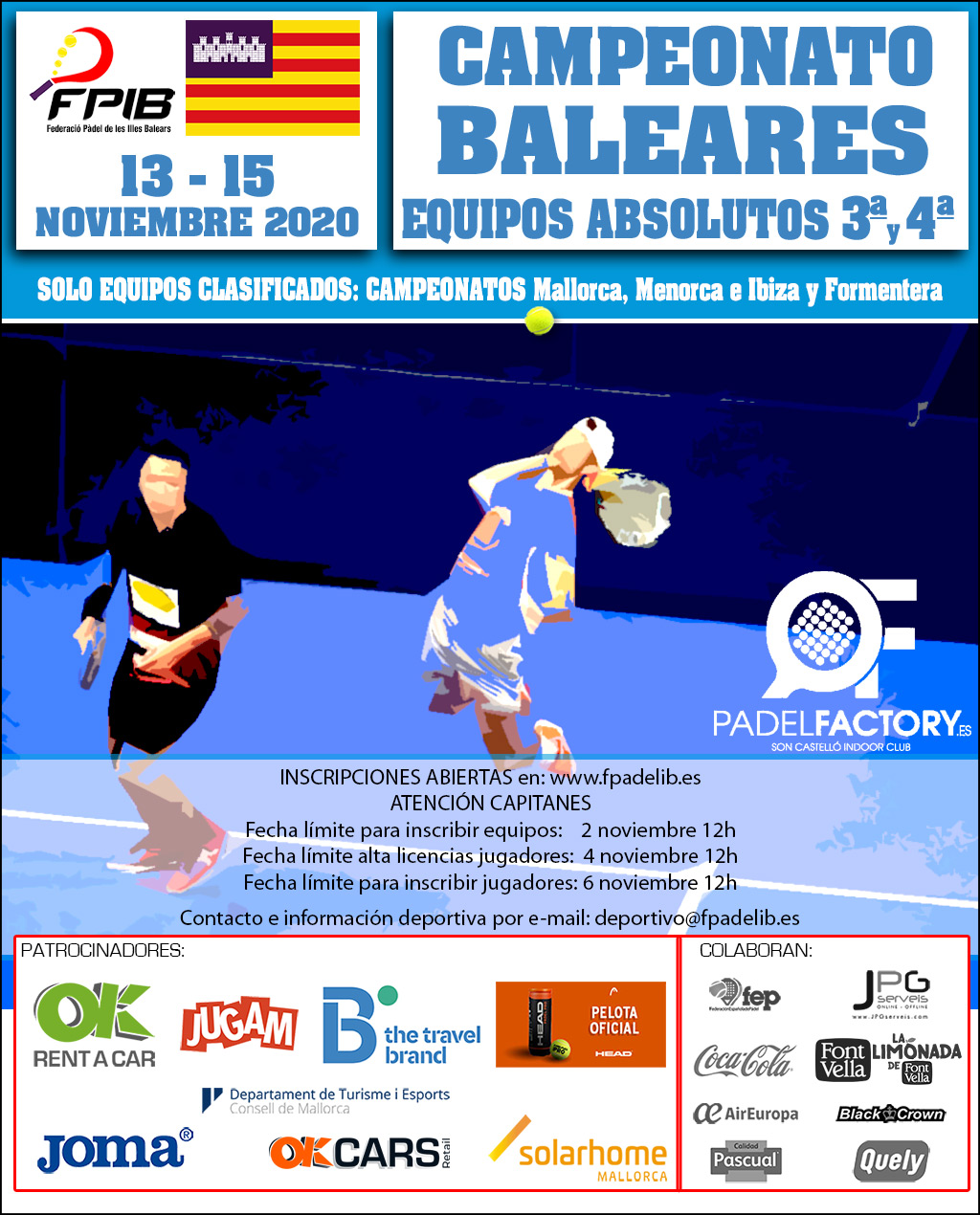 Campeonato de Baleres por Equipos Absolutos 3ª y 4ª 2020