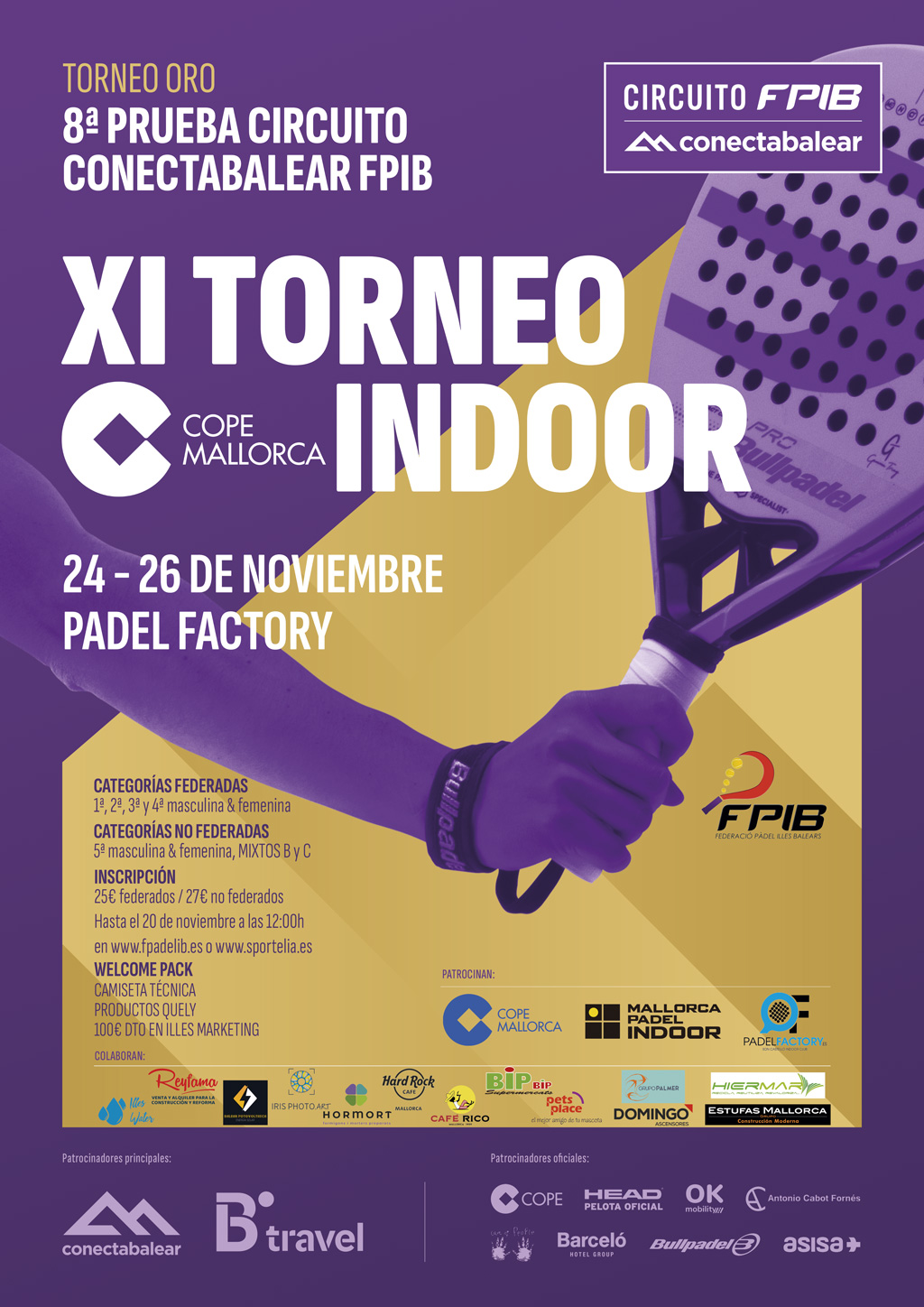 8ª prueba del Circuito Conecta Balear FPIB 2023 Torneo ORO - XI TORNEO COPE Indoor