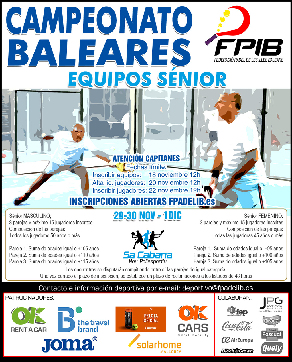 2019 Camp Baleares equipos SENIOR