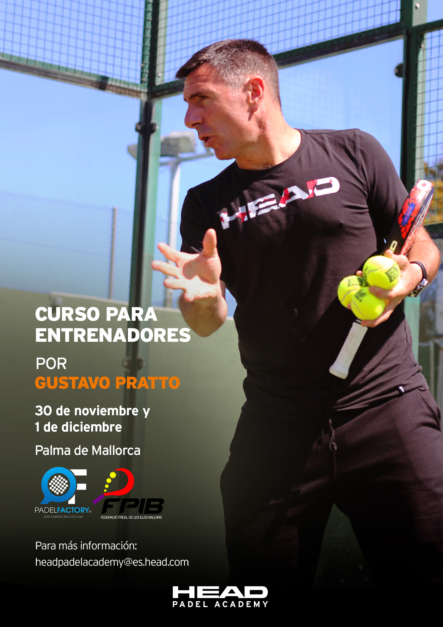 Cartel Padel Factory 30 de noviembre