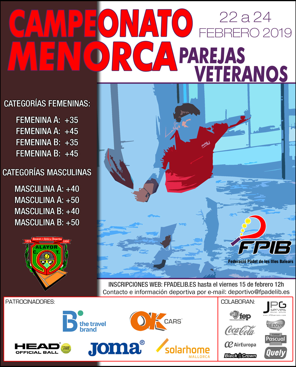 2019 Camp Menorca parejas veteranos