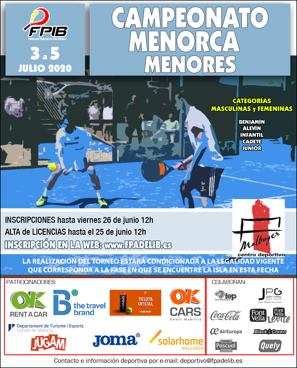 Campeonato de Menorca de Menores - 2020