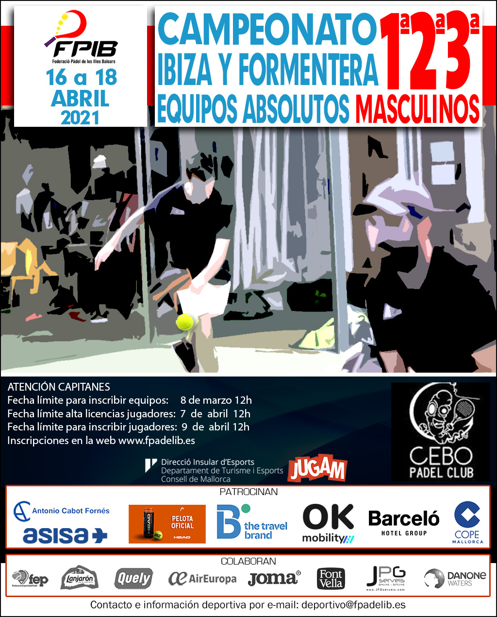 2021 Camp Ibiza Equipos Absolutos masculinos 1ª, 2ª y 3a