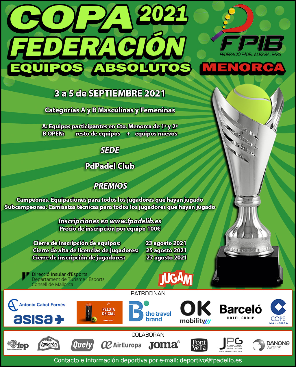 Copa Federación Menorca 2021