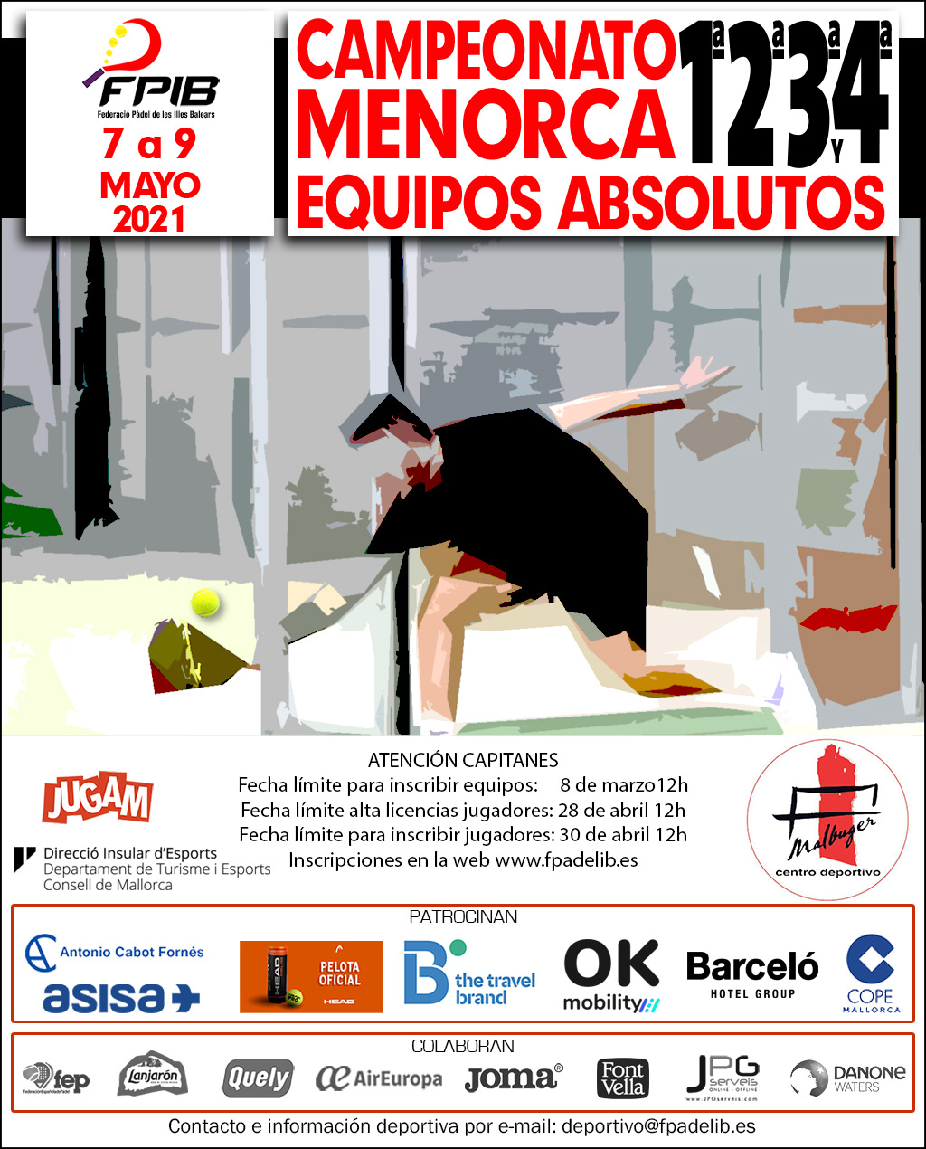 CAMPEONATO MENORCA POR EQUIPOS ABSOLUTOS 1ª, 2ª, 3ª y 4ª 2021