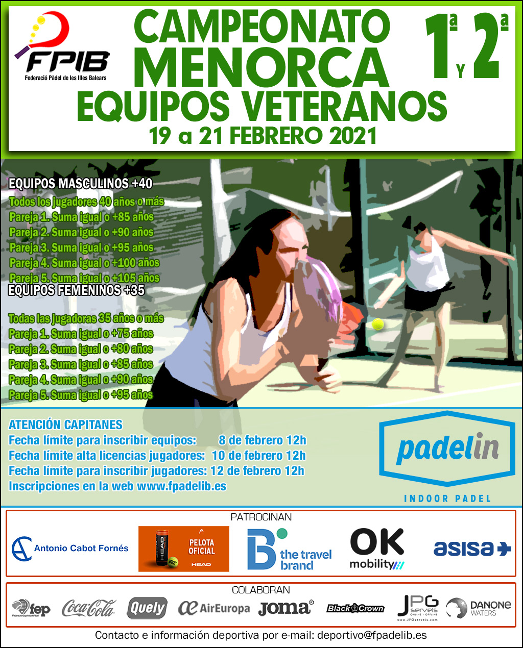 CAMPEONATO MENORCA POR EQUIPOS DE VETERANOS 1ª Y 2ª 2021