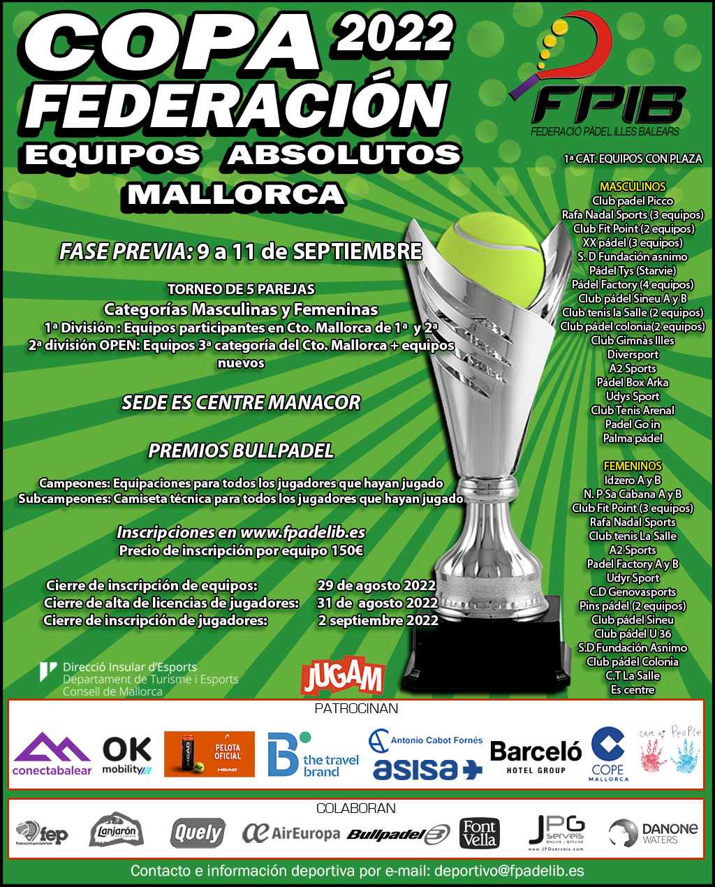 Copa Federación 2022 Fase previa Mallorca