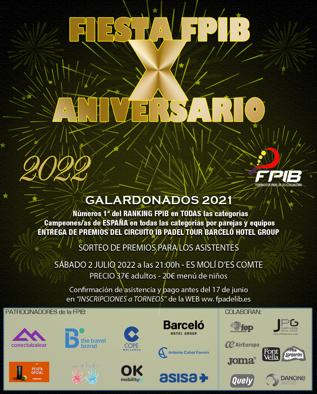 Fiesta X aniversario FPIB