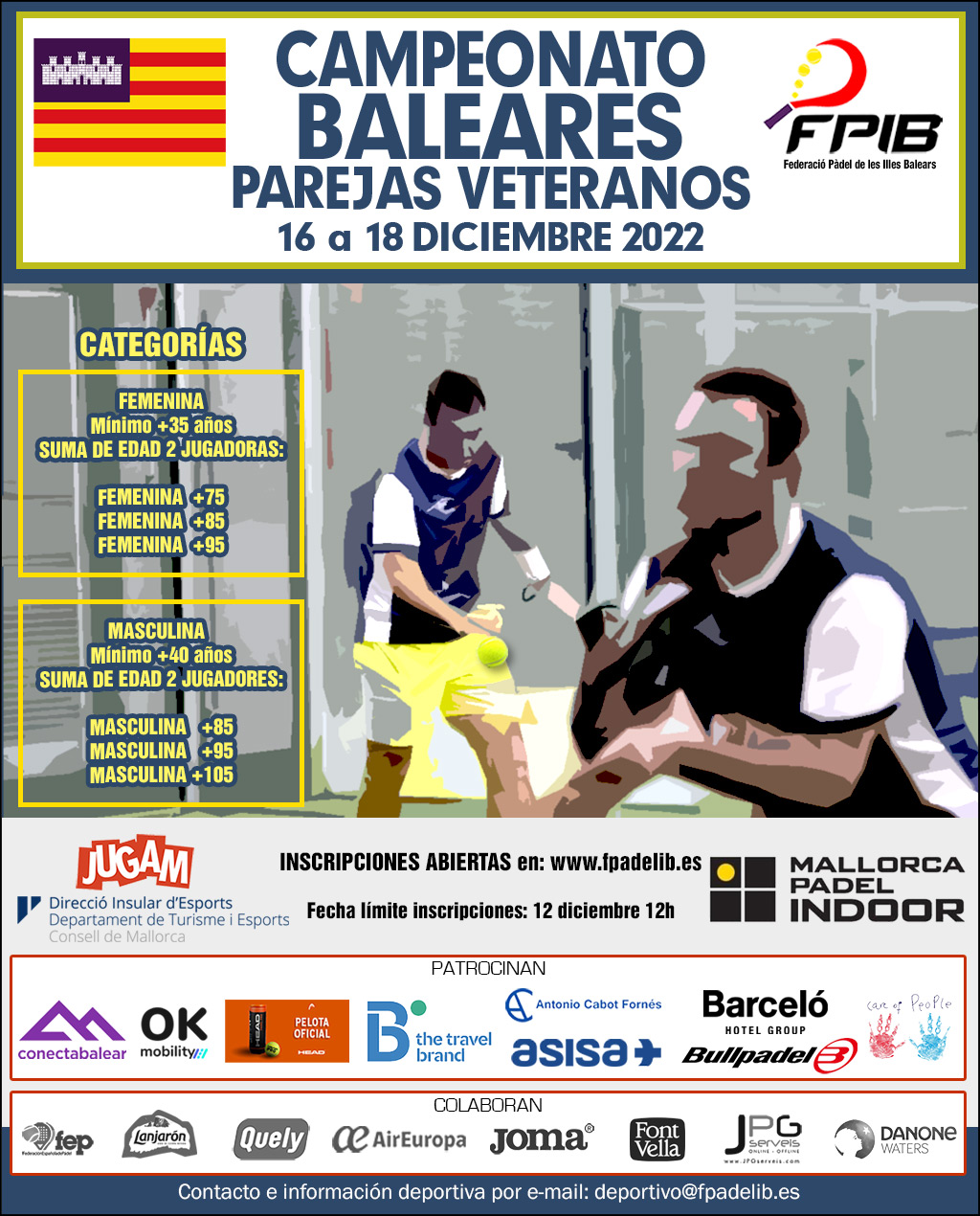 Campeonato de Baleares por parejas de Veteranos 2022