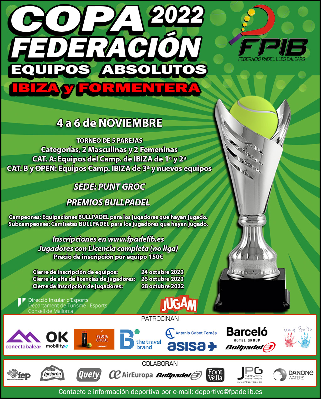 Copa Federación 2022 Ibiza y Formentera