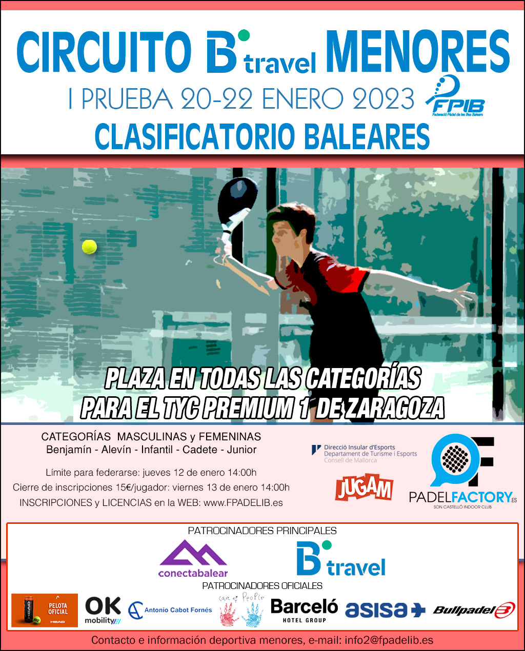 1ª Prueba Circuito Menores 2023