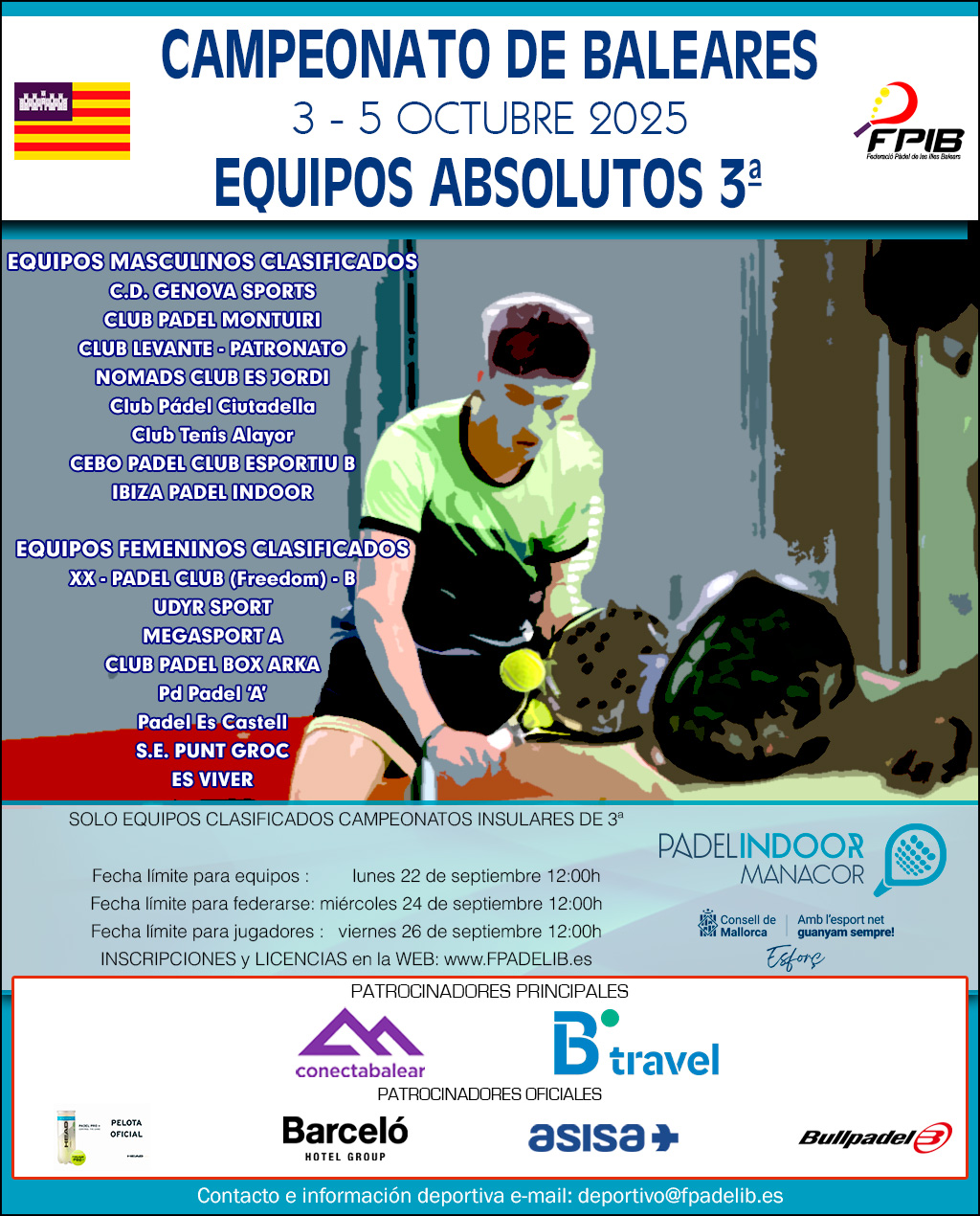 Campeonato de Baleares por equipos absolutos de 3ª 2025