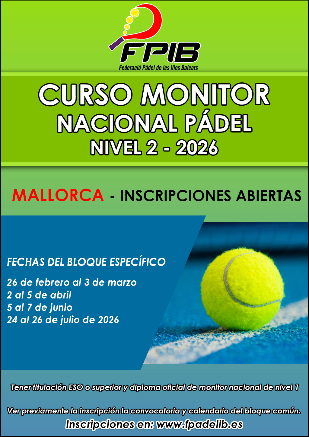 Curso monitor 2026