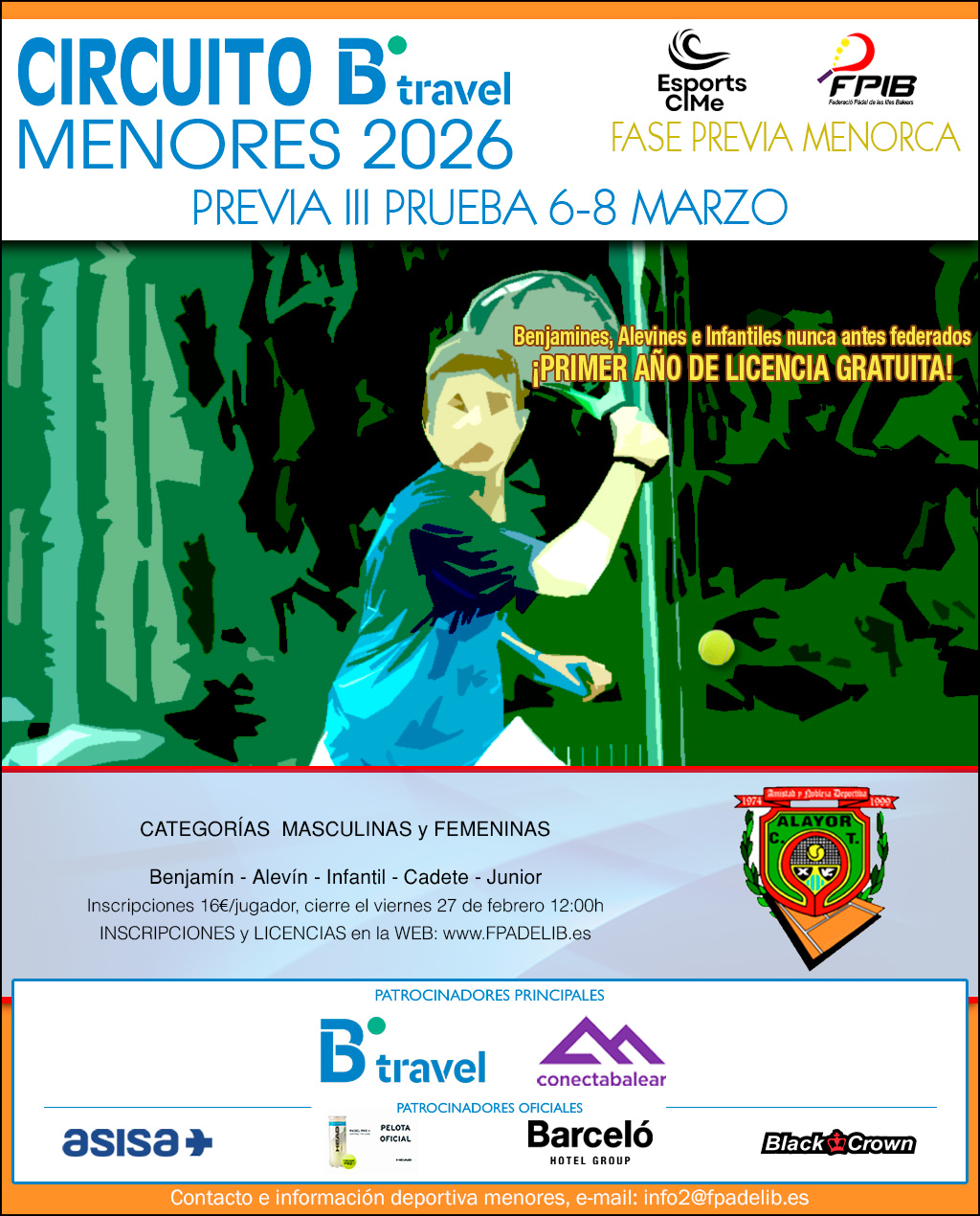 PRUEBA CIRCUITO - Btravel de menores 2026