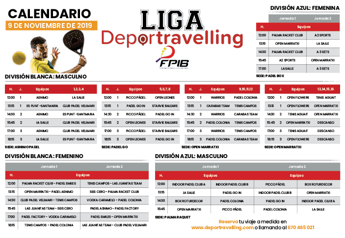 Jornada1 liga deportraveling padel